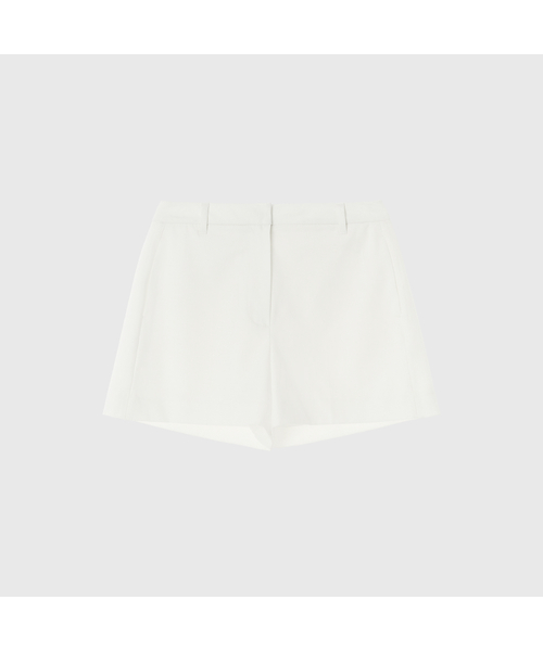 LOOKAST(ルックキャスト)の「コレットウールブレンドショーツ / COLETTE WOOL BLEND SHORTS_4colors(その他パンツ・レディース・チャコールグレー/ブラック/アイボリー/Beige・SMALL/MEDIUM)」の1枚目の写真