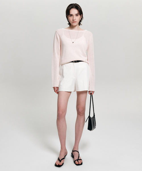 LOOKAST(ルックキャスト)の「コレットウールブレンドショーツ / COLETTE WOOL BLEND SHORTS_4colors(その他パンツ・レディース・チャコールグレー/ブラック/アイボリー/Beige・SMALL/MEDIUM)」の5枚目の写真