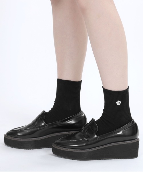 MARY QUANT（マリークワント）の「ベーシックリブ ソックス（ソックス/靴下・レディース・ピンク/ホワイト/ブラック/ネイビー・FREE）」の3枚目の写真