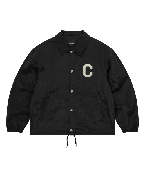 COVERNAT(カバーナット)の「Cロゴコーチジャケットブラック(ナイロンジャケット・レディース・その他・SMALL/MEDIUM/LARGE/X-LARGE/XX-LARGE)」の1枚目の写真