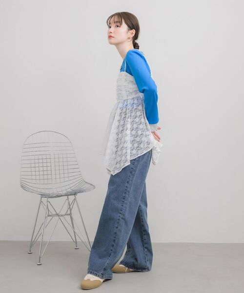 RETRO GIRL（レトロガール）の「【再入荷！】レースイレヘムキャミ（キャミソール・レディース・ブラック系その他/ホワイト系その他・FREE）」の6枚目の写真