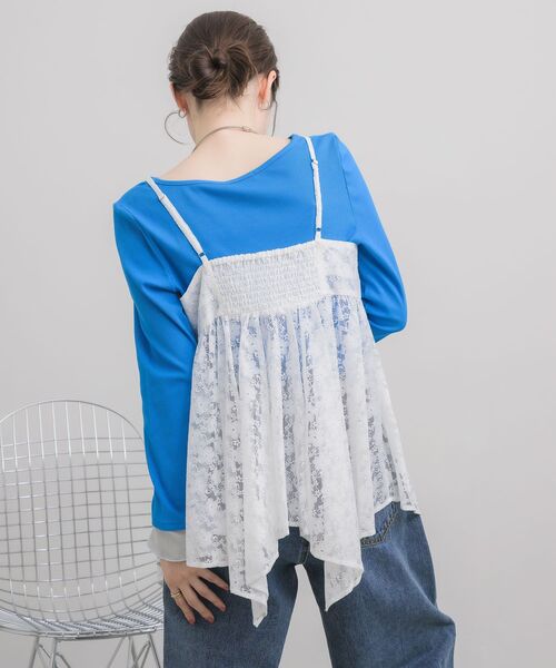 RETRO GIRL（レトロガール）の「【再入荷！】レースイレヘムキャミ（キャミソール・レディース・ブラック系その他/ホワイト系その他・FREE）」の10枚目の写真