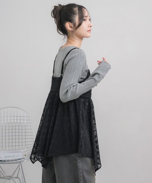 RETRO GIRL（レトロガール）の「【再入荷！】レースイレヘムキャミ（キャミソール・レディース・ブラック系その他/ホワイト系その他・FREE）」の21枚目の写真