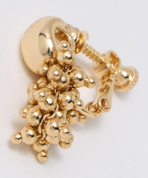 green label relaxing（グリーンレーベルリラクシング）の「オーバルメタル＆ツブツブミックス イヤリング（イヤリング・レディース・シルバー/ゴールド・FREE）」の8枚目の写真