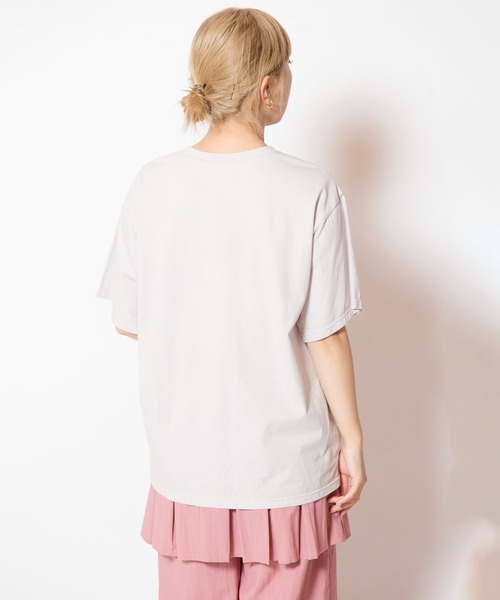 OSMOSIS（オズモーシス）の「プリントTシャツ（Tシャツ/カットソー・レディース・ホワイト/ライトグレー/ブラック・ONE SIZE）」の19枚目の写真
