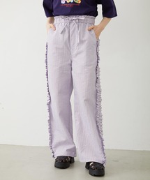 MILKFED.（ミルクフェド）の「STRIPED RUFFLE PANTS（その他パンツ）」