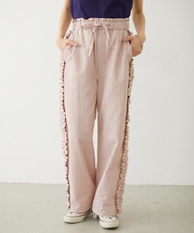MILKFED.（ミルクフェド）の「STRIPED RUFFLE PANTS（その他パンツ）」