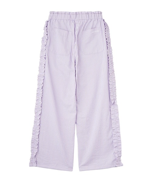 MILKFED.（ミルクフェド）の「STRIPED RUFFLE PANTS（その他パンツ・レディース・ライトパープル/ネイビー/ライトピンク・S/M）」の11枚目の写真