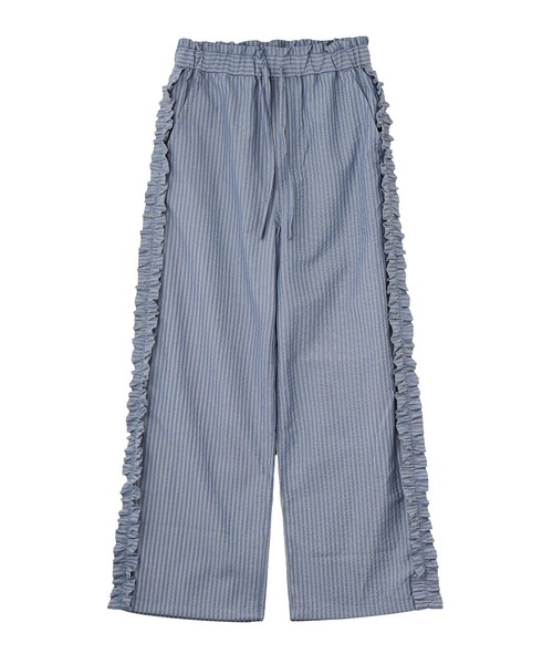 MILKFED.（ミルクフェド）の「STRIPED RUFFLE PANTS（その他パンツ・レディース・ライトパープル/ネイビー/ライトピンク・S/M）」の12枚目の写真