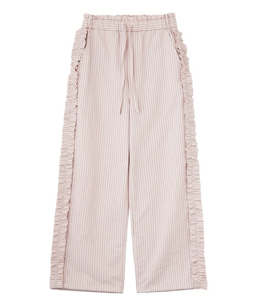 MILKFED.（ミルクフェド）の「STRIPED RUFFLE PANTS（その他パンツ・レディース・ライトパープル/ネイビー/ライトピンク・S/M）」の14枚目の写真
