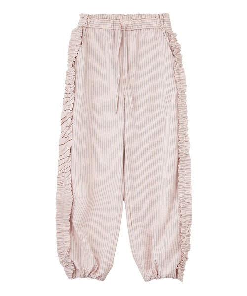 MILKFED.（ミルクフェド）の「STRIPED RUFFLE PANTS（その他パンツ・レディース・ライトパープル/ネイビー/ライトピンク・S/M）」の16枚目の写真