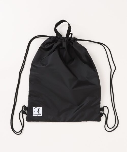 Ocean Pacific(オーシャンパシフィック)の「Ocean Pacific オーシャンパシフィック 軽量 ナップサック ドローストリングバッグ リュック バッグ(バックパック/リュック・メンズ・ブラック・FREE)」の1枚目の写真