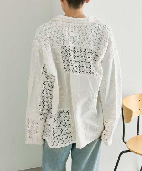 ear PAPILLONNER(イアパピヨネ)の「刺繍ジャケット【SUM1 STYLE】(その他アウター・レディース・ブラック/ホワイト・FREE)」の8枚目の写真
