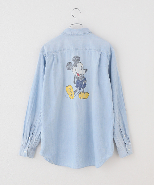 JACKSON MATISSE(ジャクソンマティス)の「【JACKSON MATISSE/ジャクソンマティス】MickeyMouse Chambray shi(シャツ/ブラウス・レディース・ブルー・LARGE)」の2枚目の写真