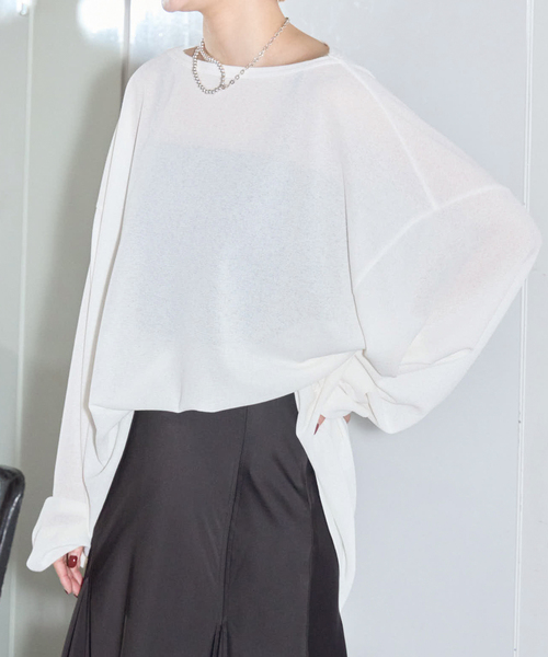 CITYSHOP（シティーショップ）の「WAFFLE LONG SLEEVE TEE：Tシャツ（Tシャツ/カットソー・レディース・ブラック/グリーン/ホワイト・FREE）」の13枚目の写真