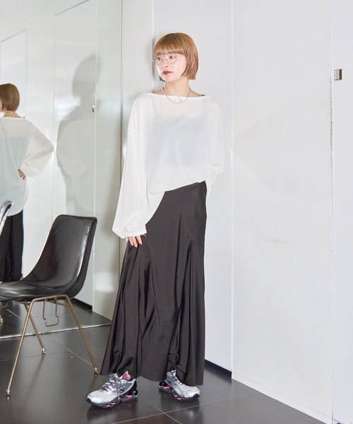 CITYSHOP（シティーショップ）の「WAFFLE LONG SLEEVE TEE：Tシャツ（Tシャツ/カットソー・レディース・ブラック/グリーン/ホワイト・FREE）」の15枚目の写真