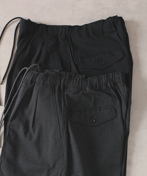 JOURNAL STANDARD J.S HOMESTEAD（ジャーナルスタンダードホームステッド）の「J.S.Homestead / シャドー インフレーション スラックス（スラックス・メンズ・ライトグレー/ブラック・LARGE/MEDIUM）」の4枚目の写真