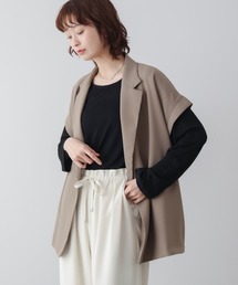 Bou Jeloud | フレンチ袖ダブルテーラージャケット(テーラードジャケット)