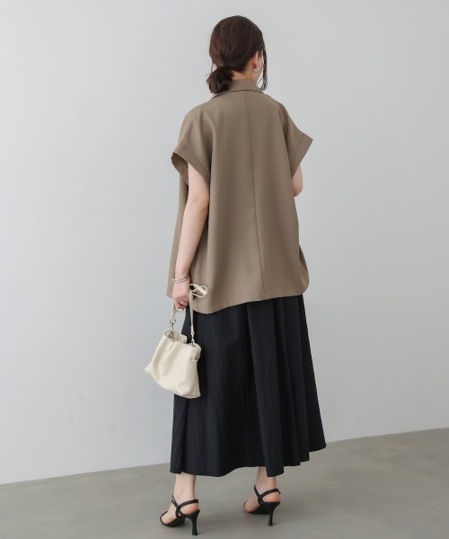 Bou Jeloud（ブージュルード）の「フレンチ袖ダブルテーラージャケット（テーラードジャケット・レディース・ブラック/ブラウン・38）」の14枚目の写真