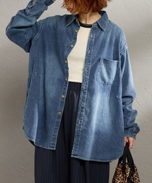 PENNEYS（ぺニーズ）の「[PENNEYS/ペニーズ] 別注 80Z ビッグシルエット デニムシャツ（シャツ/ブラウス）」