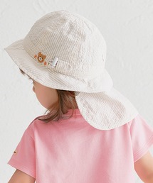 HOT BISCUITS（ホットビスケッツ）の「[UVカット]サッカー素材 ストライプ柄クロッシェ(帽子)（ハット）」
