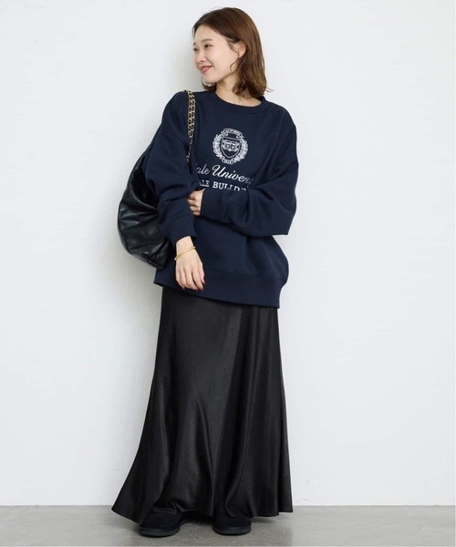 SLOBE IENA（スローブイエナ）の「《WEB限定/追加2》グロッシーサテンフレアスカート（スカート・レディース・アイボリー/ブラック・FREE）」の15枚目の写真