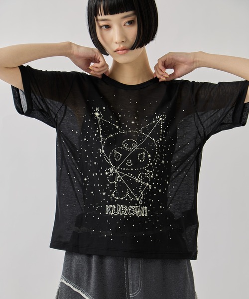 beautiful people クロミTシャツ beautiful people/ビューティフルピープル】MY MELODY&KUROMI 80/2 ELS