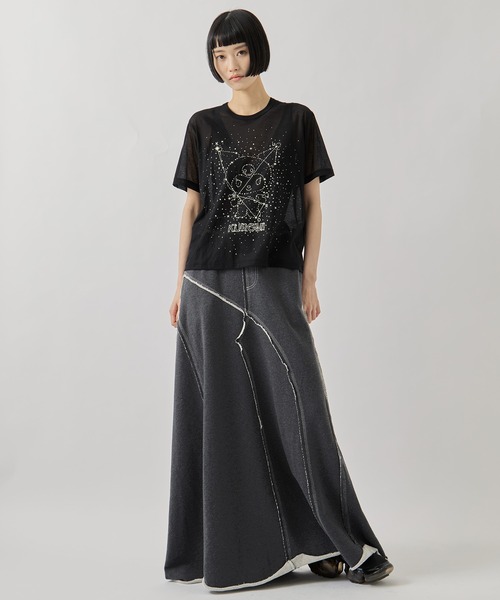 beautiful people(ビューティフルピープル)の「【beautiful people/ビューティフルピープル】MY MELODY&KUROMI 80/2 ELS jersey T/マイメロディ&クロミ/シアーTシャツ(Tシャツ/カットソー・レディース・ブラック系その他2/ブラック・36)」の13枚目の写真