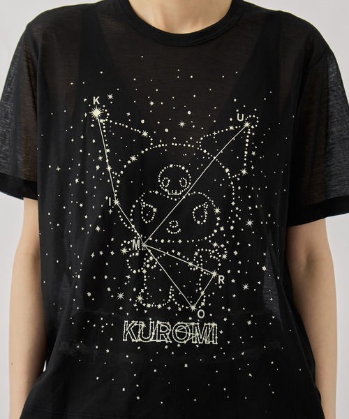 beautiful people(ビューティフルピープル)の「【beautiful people/ビューティフルピープル】MY MELODY&KUROMI 80/2 ELS jersey T/マイメロディ&クロミ/シアーTシャツ(Tシャツ/カットソー・レディース・ブラック系その他2/ブラック・36)」の17枚目の写真