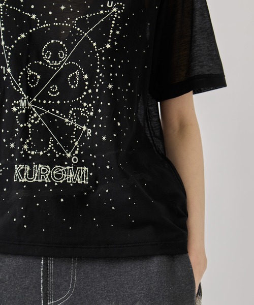 beautiful people(ビューティフルピープル)の「【beautiful people/ビューティフルピープル】MY MELODY&KUROMI 80/2 ELS jersey T/マイメロディ&クロミ/シアーTシャツ(Tシャツ/カットソー・レディース・ブラック系その他2/ブラック・36)」の18枚目の写真