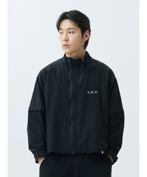 JAMIE WEST（ジェイミーウエスト）の「ナイロンデタッチャブルダブルジップウィンドブレーカー（ブラック）（その他アウター）」