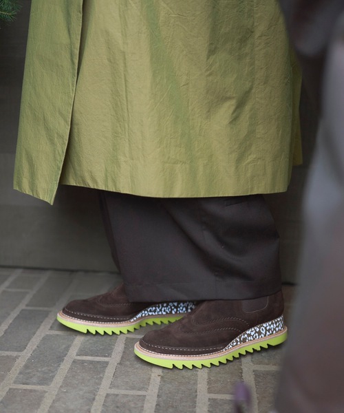 JUCO.(ジュコ)の「ブラウンポップブーツ(ブーツ・レディース・ブラウン×イエロー・23cm/23.5cm/24cm/24.5cm/25cm/25.5cm/26.5cm)」の2枚目の写真