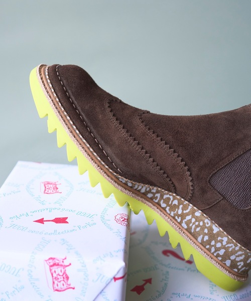 JUCO.(ジュコ)の「ブラウンポップブーツ(ブーツ・レディース・ブラウン×イエロー・23cm/23.5cm/24cm/24.5cm/25cm/25.5cm/26.5cm)」の7枚目の写真