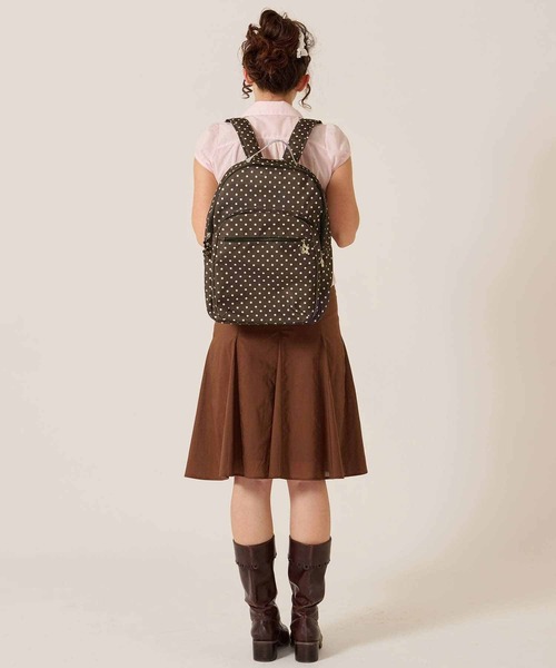 TINA:JOJUN(ティーナジョジュン)の「ミックス ドット プリント リュック TINA:JOJUN(バックパック/リュック・レディース・ホワイト/ブラウン・F)」の15枚目の写真