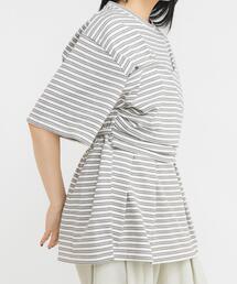 KBF | ビスチェデザインBIGボーダーTEE(Tシャツ/カットソー)