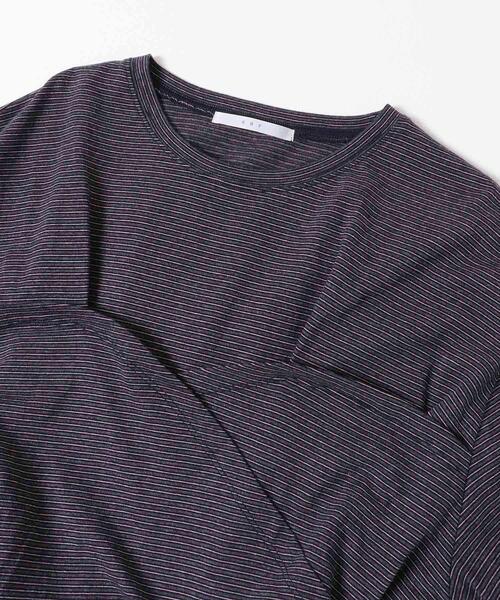 KBF（ケイビーエフ）の「ビスチェデザインBIGボーダーTEE（Tシャツ/カットソー・レディース・ホワイト系その他/ブラウン系その他/グレー系その他・ONE）」の7枚目の写真