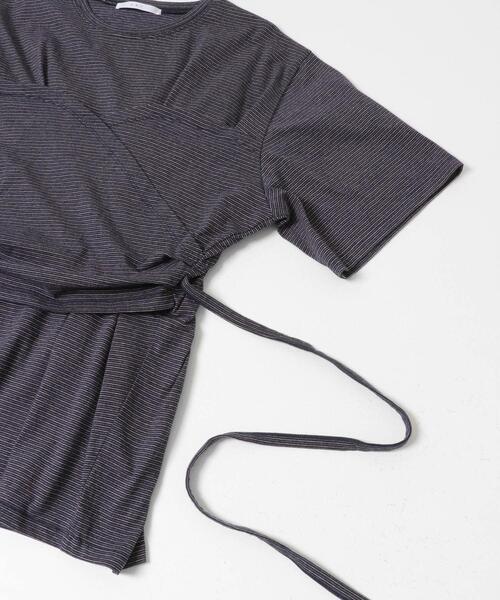 KBF（ケイビーエフ）の「ビスチェデザインBIGボーダーTEE（Tシャツ/カットソー・レディース・ホワイト系その他/ブラウン系その他/グレー系その他・ONE）」の8枚目の写真