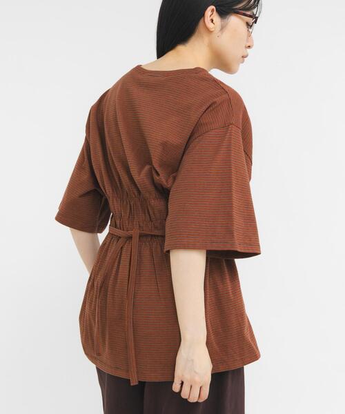 KBF（ケイビーエフ）の「ビスチェデザインBIGボーダーTEE（Tシャツ/カットソー・レディース・ホワイト系その他/ブラウン系その他/グレー系その他・ONE）」の16枚目の写真