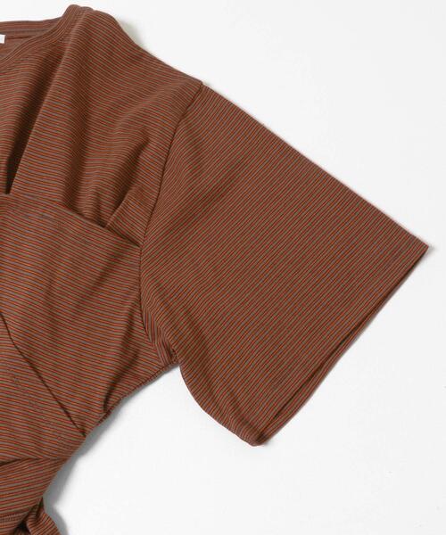 KBF（ケイビーエフ）の「ビスチェデザインBIGボーダーTEE（Tシャツ/カットソー・レディース・ホワイト系その他/ブラウン系その他/グレー系その他・ONE）」の21枚目の写真