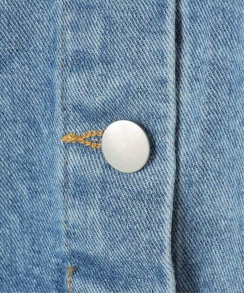 VENCEEXCHANGE（ヴァンスエクスチェンジ）の「クロップド丈Gジャン（デニムジャケット・レディース・ブラック/ネイビー・FREE）」の11枚目の写真