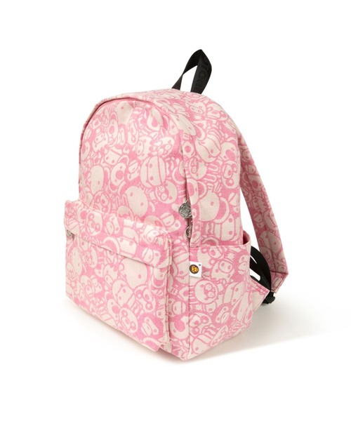 A BATHING APE(アベイシングエイプ)の「BABY MILO MEDIUM BACKPACK #3(バックパック/リュック・メンズ・ピンク・FREE)」の1枚目の写真