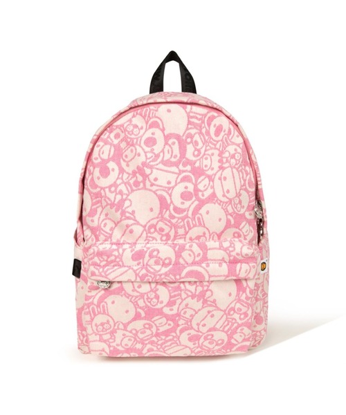 A BATHING APE(アベイシングエイプ)の「BABY MILO MEDIUM BACKPACK #3(バックパック/リュック・メンズ・ピンク・FREE)」の2枚目の写真