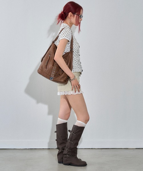 WHO'S WHO gallery(フーズフーギャラリー)の「ツイルレースマイクロショーツ(その他パンツ・レディース・グレー/アイボリー/ブラック/ブラック系その他・FREE)」の11枚目の写真