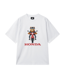 Super Cub Ride Bear Short Sleeve White