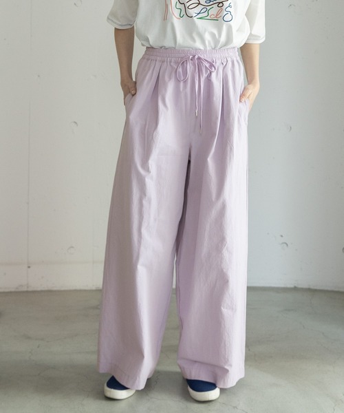 POU DOU DOU（プードゥドゥ）の「ドロストイージーワイドパンツ（その他パンツ・レディース・ラベンダー/ブルー系その他/キナリ・3）」の3枚目の写真