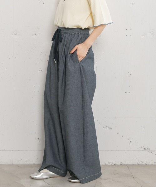 POU DOU DOU（プードゥドゥ）の「ドロストイージーワイドパンツ（その他パンツ・レディース・ラベンダー/ブルー系その他/キナリ・3）」の5枚目の写真