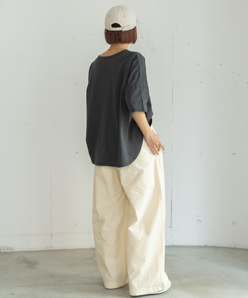 POU DOU DOU（プードゥドゥ）の「ドロストイージーワイドパンツ（その他パンツ・レディース・ラベンダー/ブルー系その他/キナリ・3）」の12枚目の写真