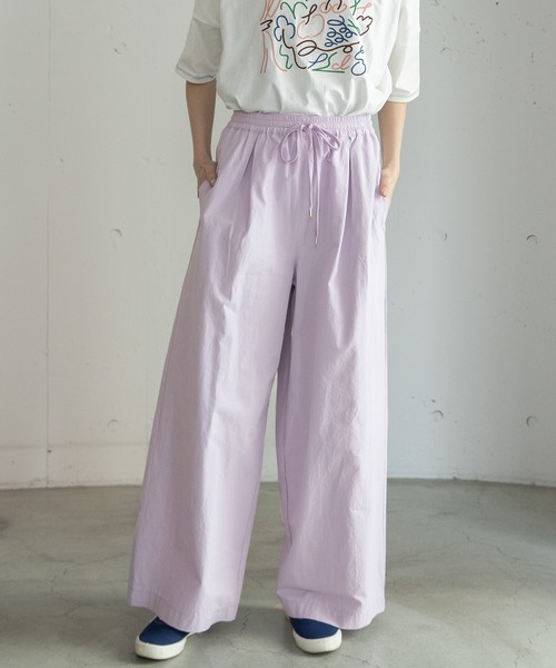 POU DOU DOU（プードゥドゥ）の「ドロストイージーワイドパンツ（その他パンツ・レディース・ラベンダー/ブルー系その他/キナリ・3）」の18枚目の写真