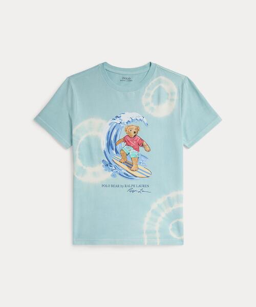 POLO RALPH LAUREN CHILDRENSWEAR(ポロ ラルフ ローレン チルドレンズウェア)の「タイダイ Polo ベア コットン Tシャツ(Tシャツ/カットソー・キッズ・ブルー・L)」の1枚目の写真