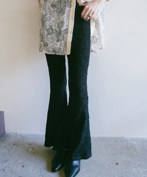 sahara | Puff Jacquard Stretch Pants(その他パンツ)